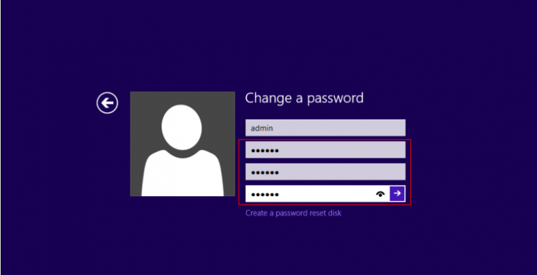 Impostare o modificare la password in Windows 8 e 8.1