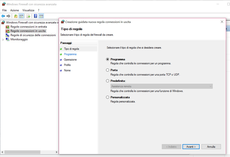 Bloccare Un Programma Con Windows Firewall. La Guida