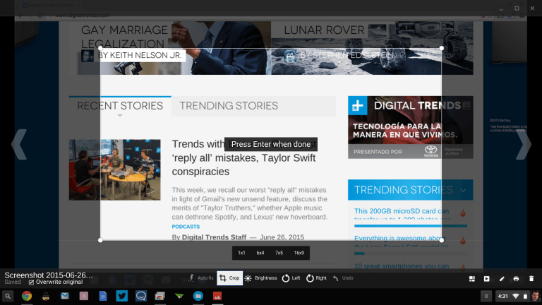 Come fare uno screenshot con Chromebook totale o parziale
