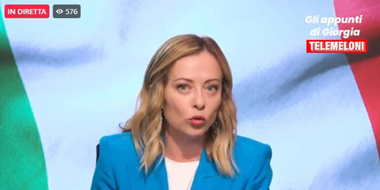 Giorgia Meloni “apre” Telemeloni