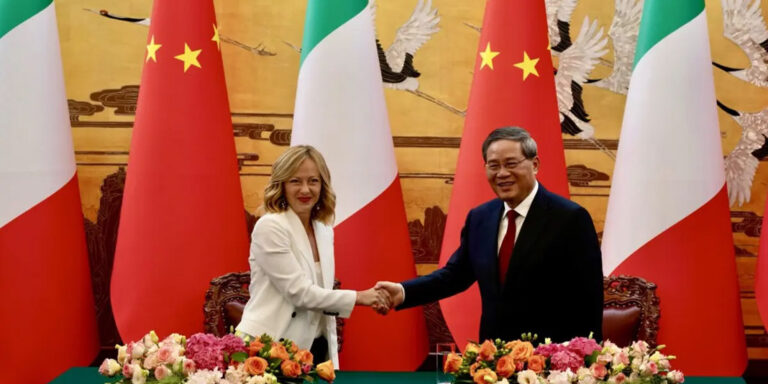 Meloni a Pechino: Piano triennale con la Cina