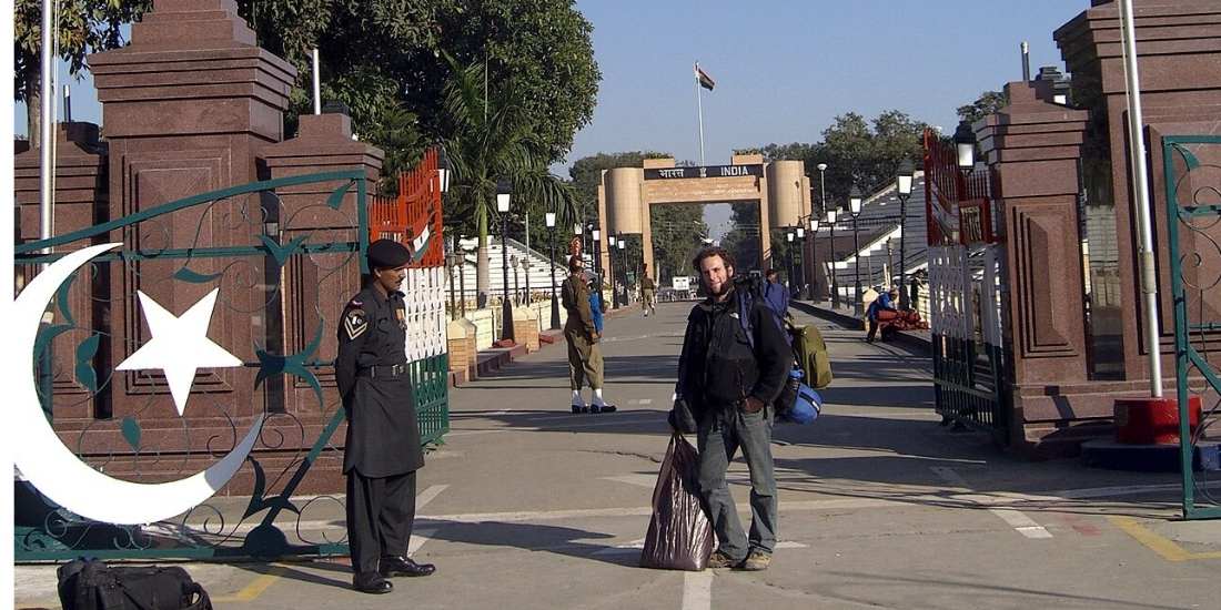 Checkpoint al confine tra Pakistan e India