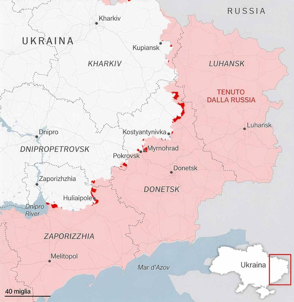 Mappa occupazione Ucraina 2026