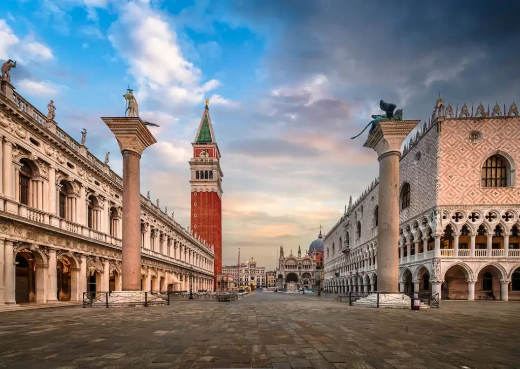 vista su piazza san marco di venezia
